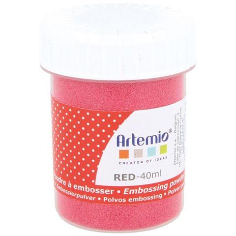 Polvere Per Goffratura 40 Ml - Rosso - Foto 1