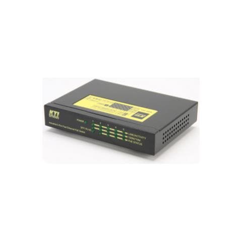 KSD-541-HP switch di rete Non gestito Fast Ethernet (10/100) Supporto Power over Ethernet (PoE) Nero, Giallo - Foto 1