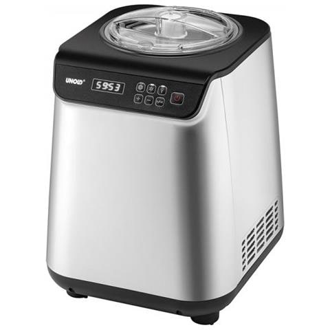 Unold 48825 Macchina Per Gelato Gelatiera Compressore 1,2 L 135 W Nero, Argento - Foto 1