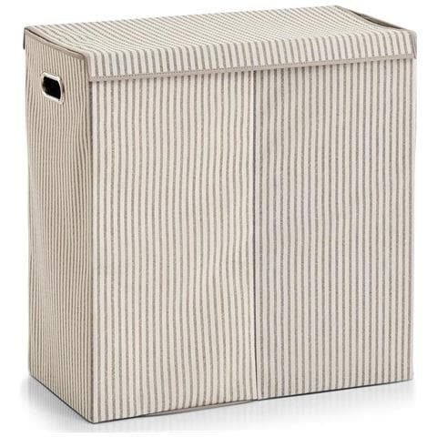 Cestino Doppio Scomparto Per Biancheria Intima Sporca, 120 Litri, 63 X 61,5 X 31 Cm - Foto 1