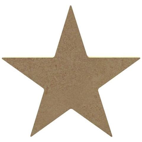 Stella Di Legno Mdf Hollywood Da Decorare - 10 Cm - Foto 1