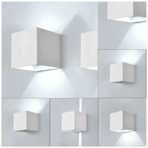 Applique 12 Watt Da Parete Esterno Faretto Led Luce Bianca 6500k Es46bf - Foto 4