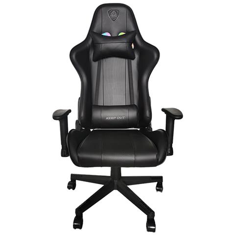 XSRGB-RACING sedia per videogioco Sedia per gaming universale Seduta imbottita Nero - Foto 1