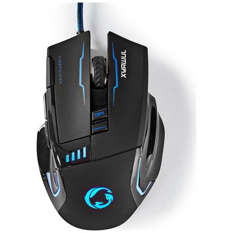 Mouse Gaming Cablato 8 Tasti Programmabili Led 4000 Dpi Nero - Foto 2