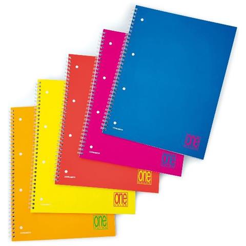 Confezione 5 One Color Spirale Maxi Fluo A4 5m - Foto 1