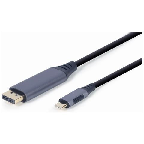 CC-USB3C-DPF-01-6 cavo e adattatore video 1,8 m USB tipo-C DisplayPort Nero, Grigio - Foto 1