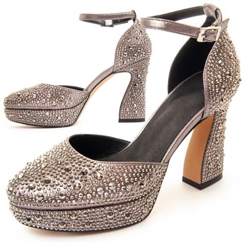 Montevita Scarpa Con Tacco Salonnt7 Grigio - Foto 2