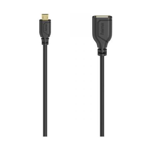 Micro-usb-otg-kabel Flexi-slim, Usb 2.0, 480 Mbit /s, 0,15 M (00200613) - Foto 1
