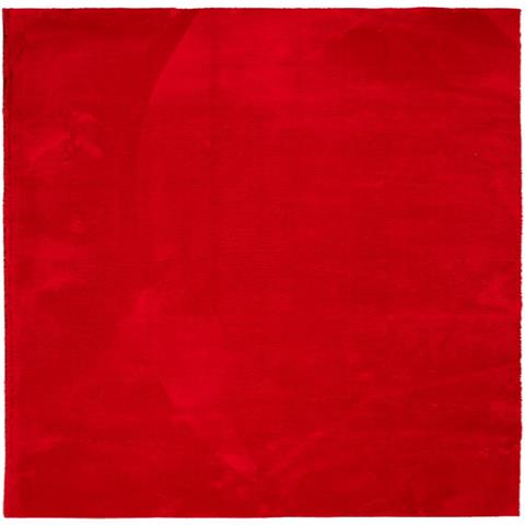 Tappeto A Pelo Corto Morbido E Lavabile Rosso 160x160 Cm - Foto 2