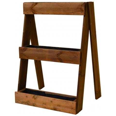 Ortolegno Balcony Inclinato O Diritto 3/5 Vasche 71x16,5xh100/164 Cm Color Castagno - Inclinato - Foto 1