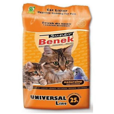 Sabbia Per Gatti Super Benek Universal Natural 25 L - Foto 1