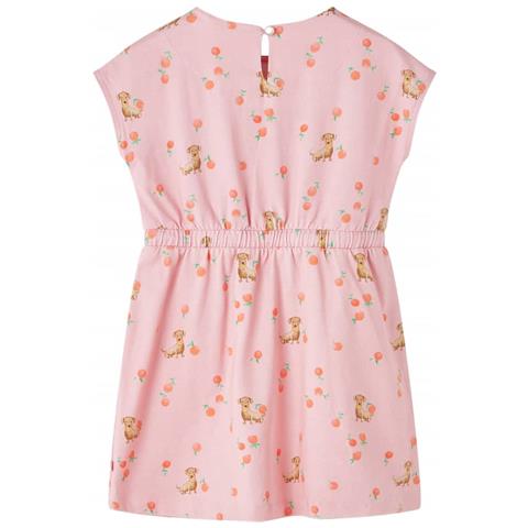 Abito Da Bambina Con Coulisse Arancione Chiaro 140 - Foto 2