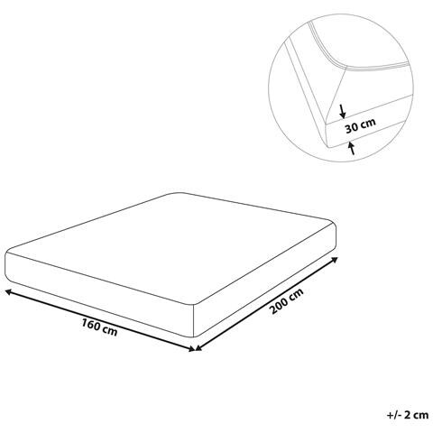 Coprimaterasso Elasticizzato Janbu Cotone Grigio Scuro - Foto 6