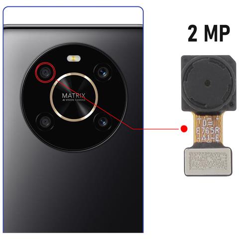 Fotocamera Posteriore Obiettivo Macro 2mp Per Honor Magic 4 Lite 4g - Foto 2