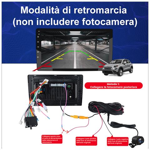 9 Pollici Autoradio Per Fiat 500x (2014-2020) Android 13 (6g+128gb) Car Radio Con Carplay Android Auto Con 4g Bt Comandi Al Volante Schermo Diviso Gps Navigazione - Foto 8