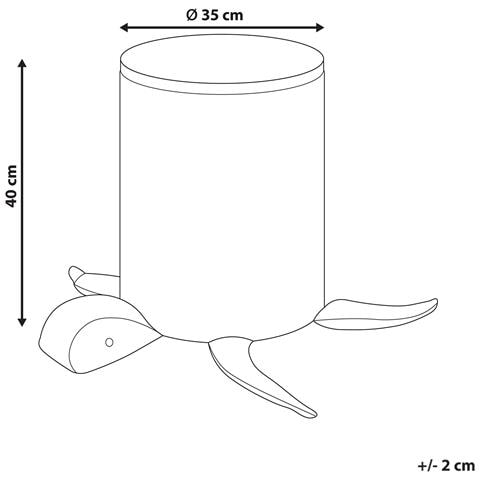 Cestino Per Bambini Tartaruga Tanda Cotone Grigio - Foto 6