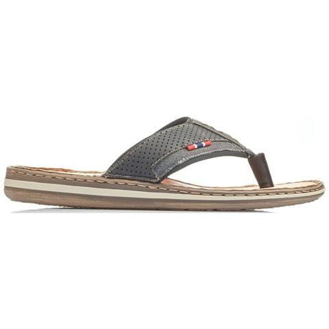 Black Casual Open Flip-flops Infradito Sintetico E Tessile Scarpe Uomo Nero Eu 43, 21084-00 - Foto 1