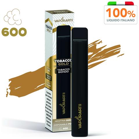 10mg Tobacco Gold Disposable - 600 Puff - Vape Pen Usa E Getta - Foto 1