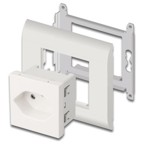 Easy 45 Presa di alimentazione con messa a terra T13 Svizzera 45 x 45 mm - Foto 2