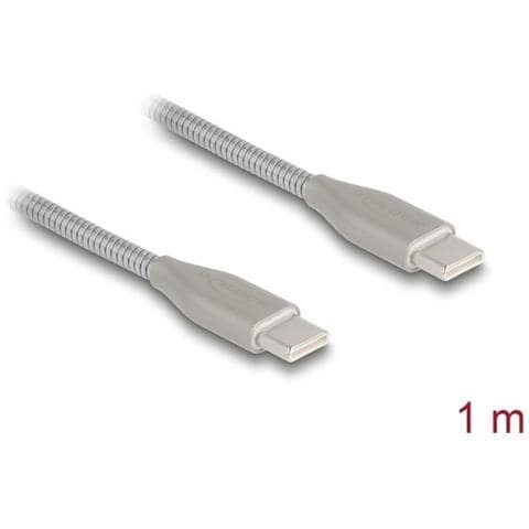 Usb-c Kabel Usb 2.0 Mit Metallmantel Type-c Stecker Zu Pd 3.0 60 W 1 M (81259) - Foto 1
