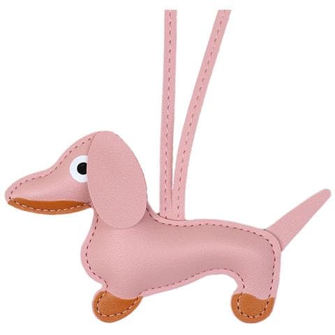 Portachiavi Con Ciondolo A Forma Di Bassotto Pink - Foto 1