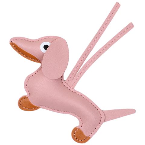 Portachiavi Con Ciondolo A Forma Di Bassotto Pink - Foto 2