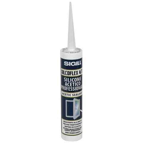 Silicone Acetico Silcoflex 470 Nero 280 Ml - Foto 1