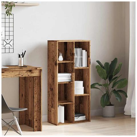 Libreria Legno Antico 50x25x104 Cm - Foto 3