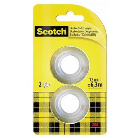 Scotch 136r2 Nastro Adesivo Da Cancelleria 6,3 M Trasparente 2 Pz - Foto 1