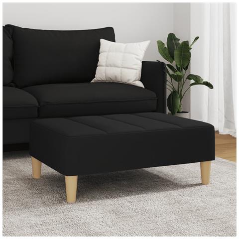 Poggiapiedi Nero 77x55x31 Cm In Tessuto - Foto 3