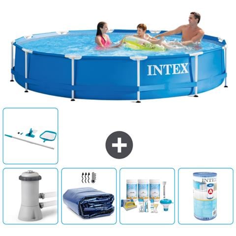 Piscina Fuori Terra - In Giro - 366x76 Cm - Blu - Include Accessori Coordinati A1716 - Foto 1