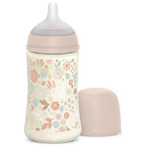 Suavinex Wonderland Biberon Plast.Silic. 270Ml Liberty Rosa - Foto 1