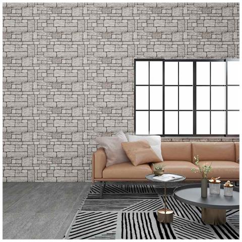 Lusso Casadino -  Pannelli Murali 3d Con Design A Mattoni Grigio 10 Pz Eps - Foto 8