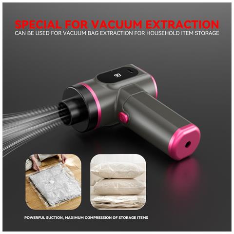 Aspirapolvere Portatile Per Auto - Aspirazione Potente, Senza Fili Purple - Foto 7