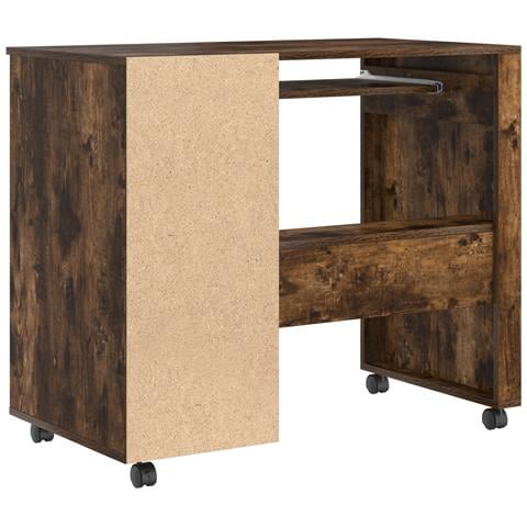 Scrivania per computer marrone Rovere affumicato Legno ingegnerizzato - Foto 7