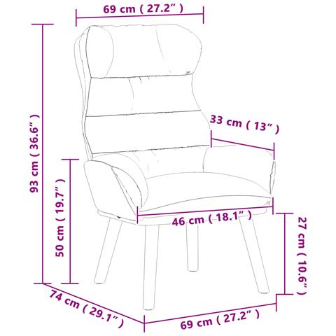 Poltrona Rilassante Grigia Scuro in Velluto - Foto 8