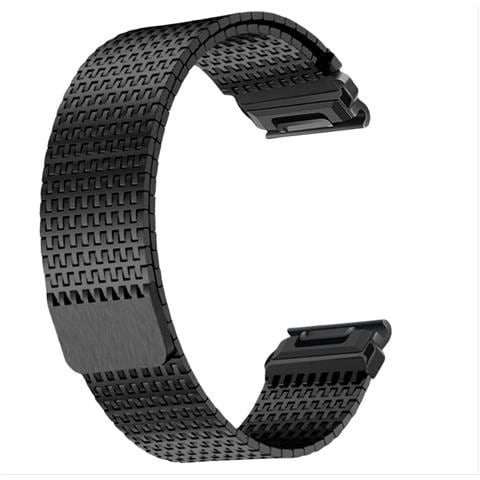 Cinturino In Acciaio Magnetico Compatibile Con Garmin Fenix 7/8: Eleganza E Sicurezza Al Tuo Polso Black 22 Mm - Foto 3