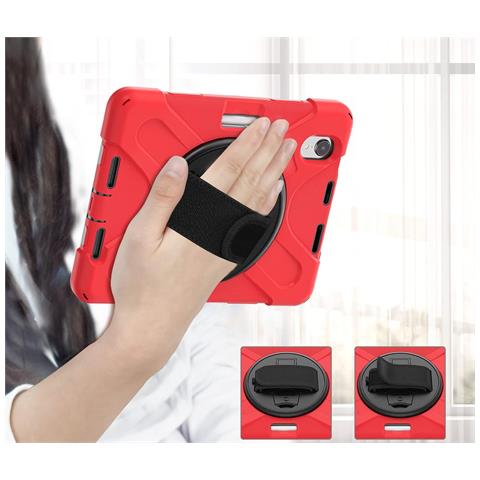 Custodia Per Ipad Mini 6 8.3"" Con Supporto E Tracolla Rossa - Foto 2