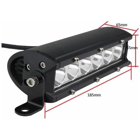 Faro Da Lavoro A Barra 6 Led Ad Ampio Raggio Flood 30w Ip67 - Foto 2
