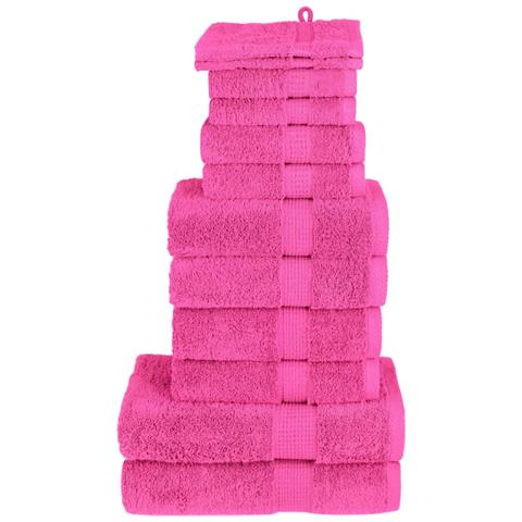 Set ASciugamani SOLUND 12 pz Rosa 600 gsm - Foto 1