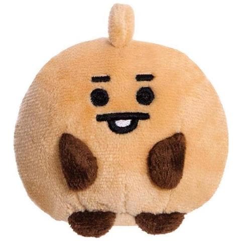 Peluche Baby Shooky Pong Pong 8cm In Poliestere Morbido Bt21, Marrone - Foto 1
