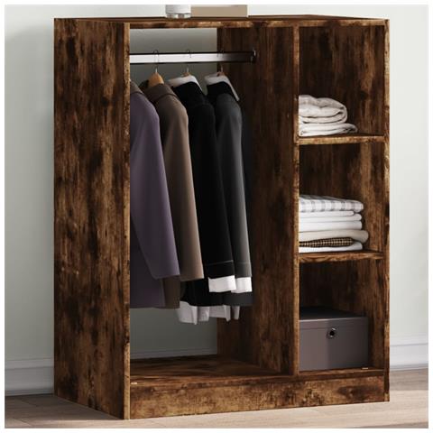 Armadio Rovere Fumo 77x48x102 cm in Legno Multistrato - Foto 2