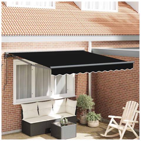 Tenda Retrattile Nero 300x250 cm Tessuto - Foto 2