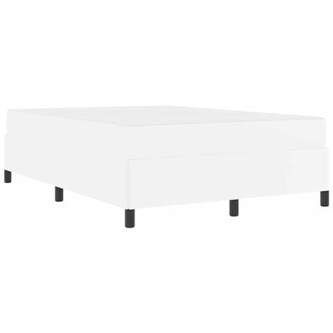 Struttura letto con materasso con materasso Bianco 140 x 200 cm - Foto 1
