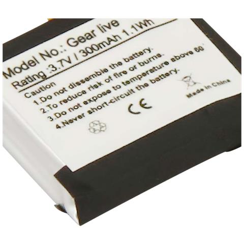 Batteria Di Ricambio Per Samsung Gear Live Li-polymer 3,7v 300mah 1,1 Wh - Foto 2