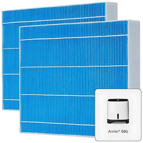 Pacchetto Da 2 Padelle Di Evaporazione Armin® 680ml Umidificatore Evaporativo Migliora La Qualità Dell'aria Antimicrobico Adatto Per Acqua Dura E Senza Calcare - Foto 1