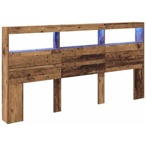 Testiera Legno vecchio 200 x 17 x 102 cm Legno multistrato - Foto 1