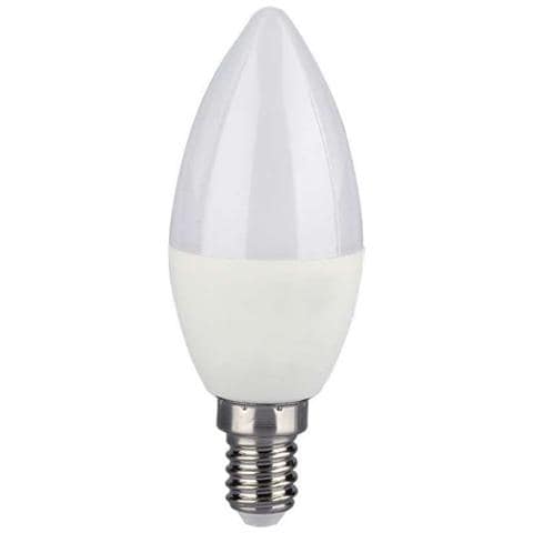Lampadina LED E14 4,8W Candela RF Controller con Telecomando 24 Tasti RGB + 3000K Dimmerabile, colore Bianco - Foto 1