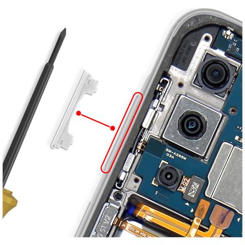 Pulsante Volume Di Ricambio Galaxy A36 Originale Service Pack, Bianco - Foto 2