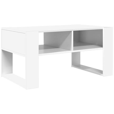 Tavolino da salotto Bianco 92 x 53 x 45 cm Legno multistrato - Foto 1